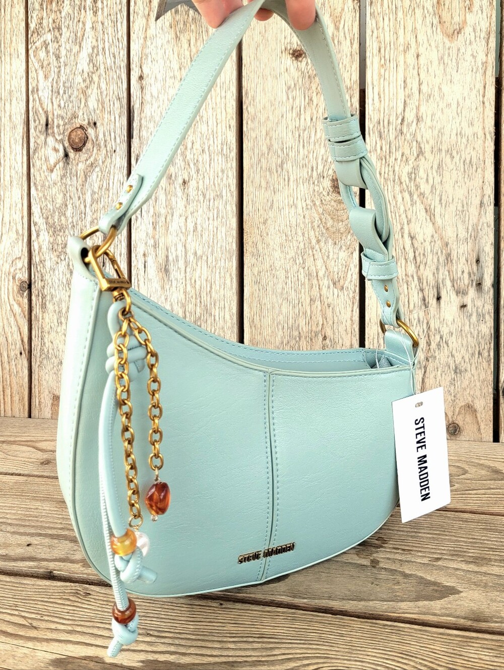 NWT Steve Madden BKeeley Shoulder Handbag in Soft Grass Color